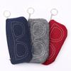 Protector Box Reading Glasses Eyewear Protector Case Sunglasses Pouch Felt Glasses Zipper Pocket