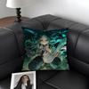Xiao Genshin Impact Cushion Cover Natural Linen Organic Fabric Double-Sided Printing Sofa Home Decor Gift Pillow Case