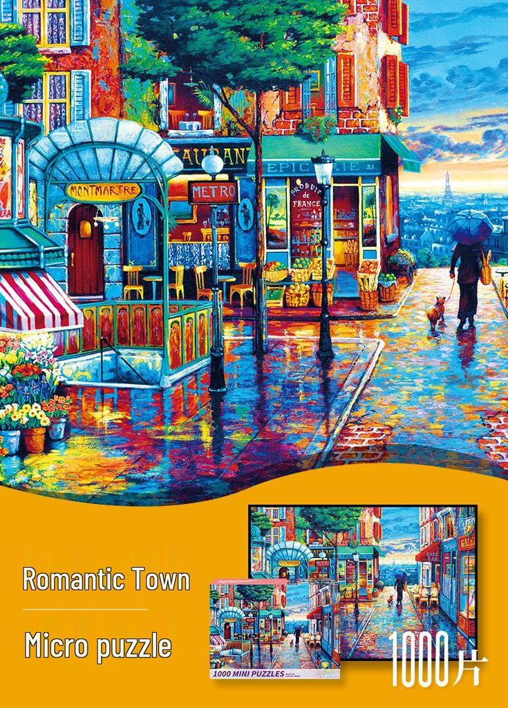 Challenging 1000-Piece Anime Landscape Puzzle: Adult Stress Relief Commemorative Edition