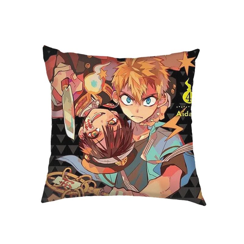 Toilet Bound Hanako Kun Druck Kissenbezug Houkago Shounen Hanako-kun Kissenbezug Sofa Heimdekor Cartoon Zierkissenbezüge