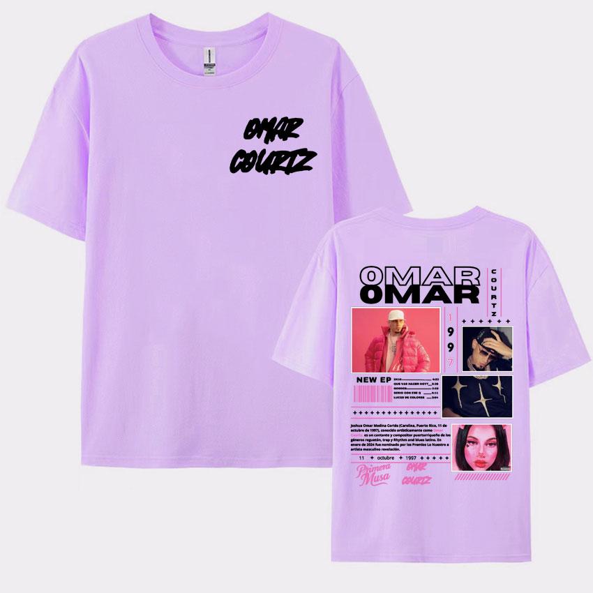 Rapper Omar Courtz Primera Musa Album Tour T Shirt Mens Womens Clothing Hip Hop Fashion Aesthetic Casual Short Sleeve Tshirts