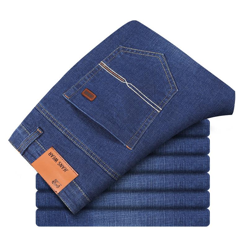 

Утепленные и утолщенные джинсы мужские осенне-зимняя секция новых свободных прямых с бархатом теплых мужских зимних брюк 40