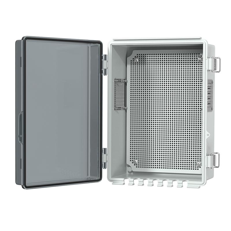 AD23-Outdoor Plastic Waterproof Distribution Box With U-Shaped Hole Outdoor Hinge Power Box Outdoor Waterproof Junction Box