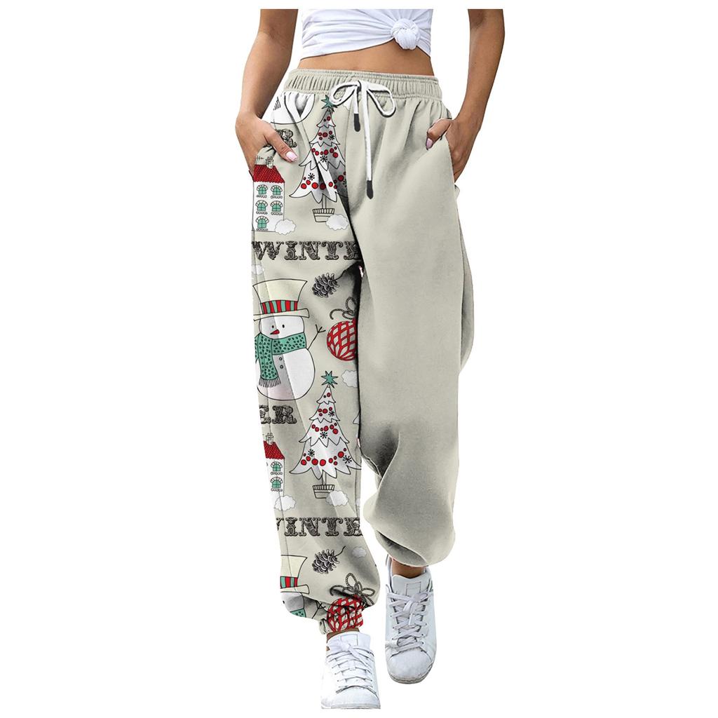 high waisted drawstring pants
