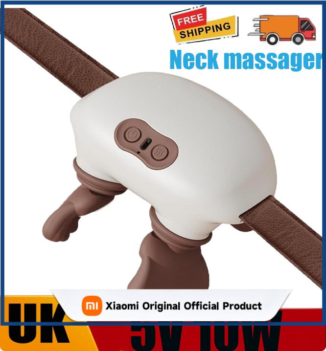 Xiaomi Bionic Neck Shoulder Massager Leg Body Muscles Massage Pillow Trapezius Back Kneading Relaxer Cervical Spine Muscle Heated