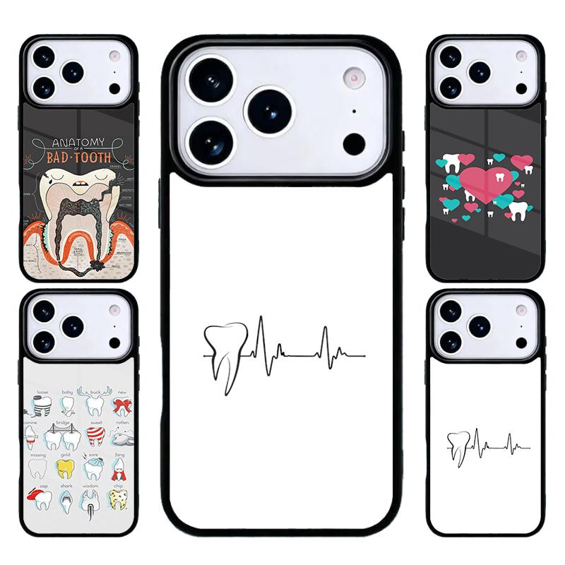 Dentist Dental Hygienist Tooth Phone Case For iPhone 17 Air 16 15 14 13 12 11 Pro Max Plus