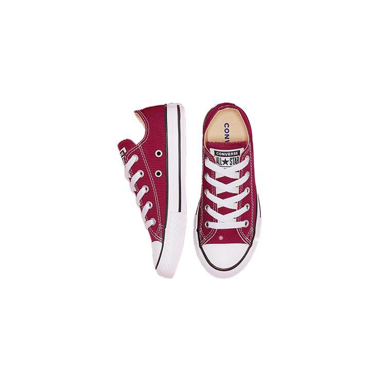 Converse Chuck Taylor All Star Ox PS Maroon Kids Sneakers Red 348596F