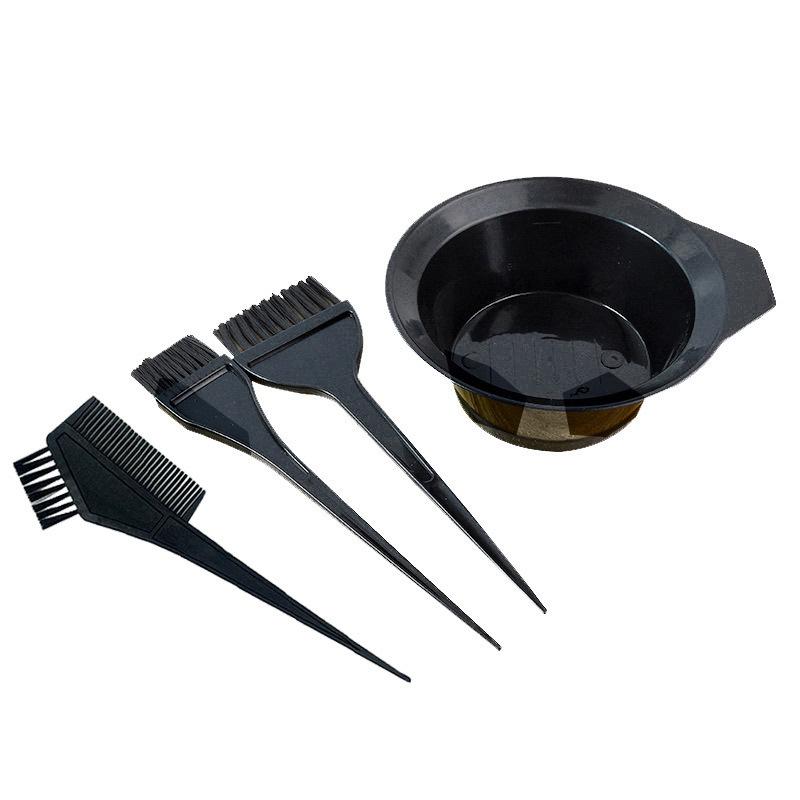 4-teiliges Haarfärbe-Set, Haarfärbepinsel, Werkzeuge für Haarfärbe-Set – Professionelles Färbe-Werkzeugset – Perfekt für DIY und Salonanwendung