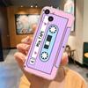 Przezroczyste etui na telefon w kształcie kasety magnetofonowej dla iPhone 15 14 13 12 Mini 11 Pro Max XS X XR 7 8 Plus Przezroczyste Wstrząsoodporne Silikonowe Etui
