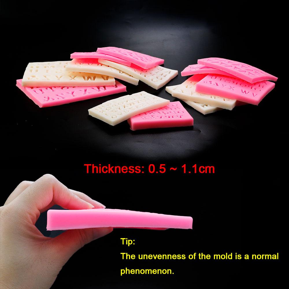 Silicone World 3D Letter Number Silicone Mold Cake Flipping Sugar Chocolate Cake Mold Baking Tools Alphanumeric Resin Molds