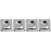 4Pcs Stainless Steel Flush Mount D-Rings,Heavy Duty Floor Mount Tie Down Anchors For Boats Trailers Trucks,56x66mm Load Capacity