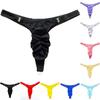 Men Fashion Sexy Underwear Elastic T-Back Breathable Thong With Buckle