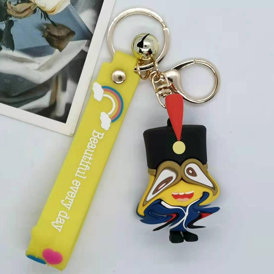 

Creative Cartoon Minions Keychain Bag Car Keychain Accessories Gift Wholesale Kawaii Cute Personalized Gifts Y2k Fashion Toys