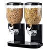 Dual Cereal Dispenser: Moisture & Dust-Proof Storage Jar for Grains & Snacks