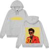 Rapper The Weeknd Fashion Cover Print Hoodie Men Women Pop Musicvintage Pullover Loose Casual Hip Hop Streetwear Hoodie