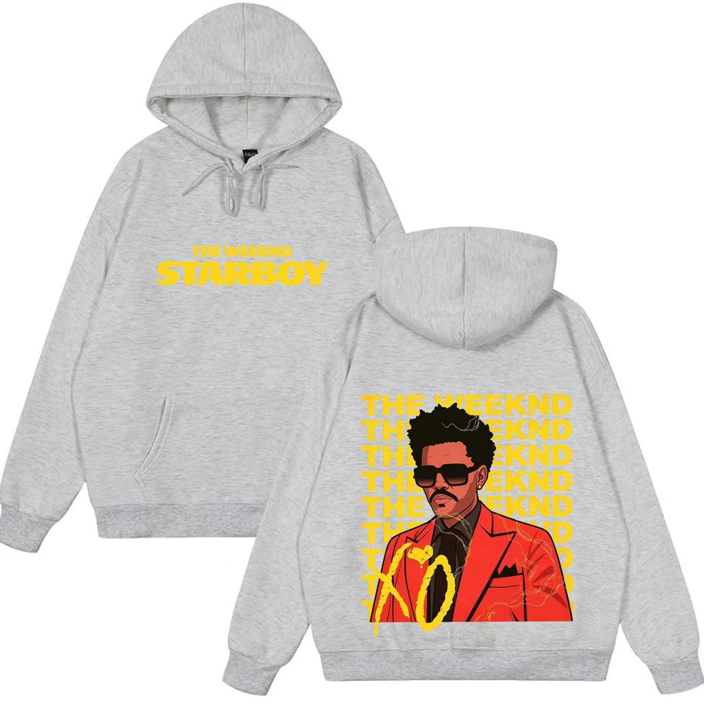 Rapper The Weeknd Fashion Cover Print Hoodie Men Women Pop Musicvintage Pullover Loose Casual Hip Hop Streetwear Hoodie