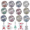 Authentic Copper December Birthday Stone Beads Charms Compatible With Genuine Bracelet Charm Beads Necklace Do-It-Yourself Female Jewelry