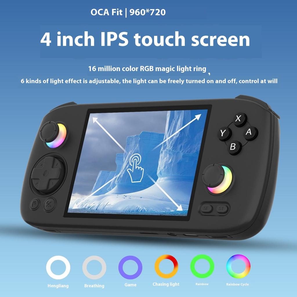 AMPOWN RG406H 4 inch Display 64G Handheld Game Console for Android 13 Retro Portable Game Device