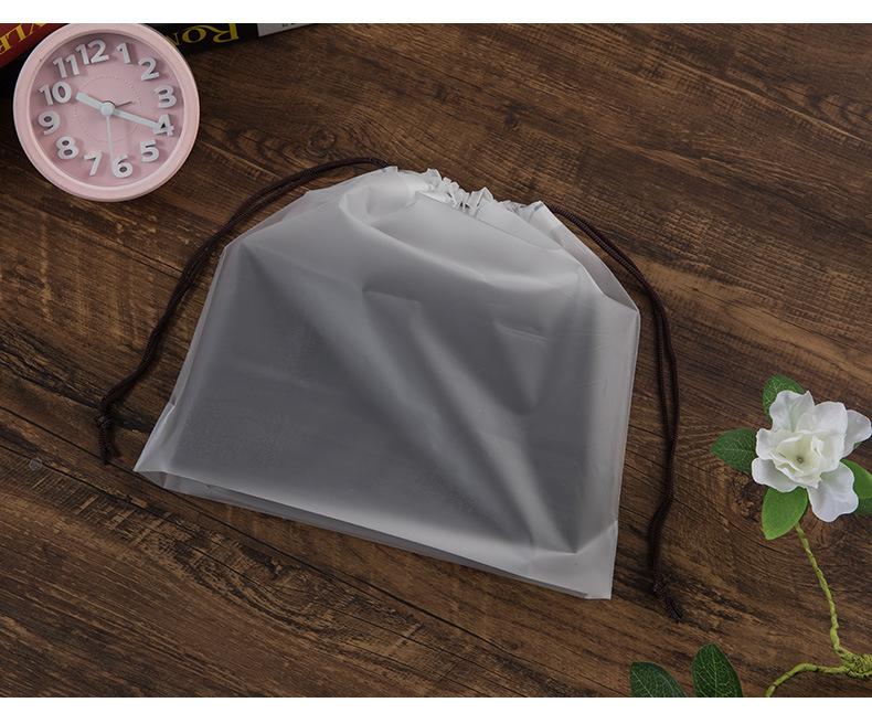 10pcs Travel storage bag frosted drawstring bag dust-proof drawstring packaging bag for clothes shoes socks underwear packaging 20x30cm