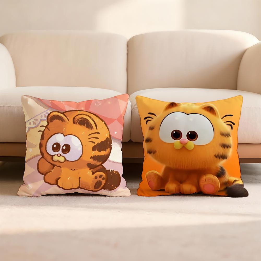 Garfield Cushion Cover Home & Car Multi-Scene Pillow Cover - Reversible, Soft & Durable for Daily Use
