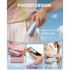 GAIATOP Portable Handheld Fan, 3 IN 1 Mini Foldable Travel Fans [17H Max Cooling Time] with Power Bank, Pocket Design USB Rechargeable for Travel