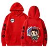 Anime Demon Slayer Kamado Tanjirou Cute Print Hooded Men Women Casual Hoodies Kimetsu No Yaiba Sweatshirt Harajuku Streetwear