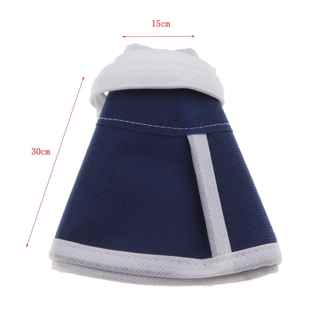 Pet Recovery Collar Non Woven Soft E-collar Cone Neck Protector for Dog Accessories Healing