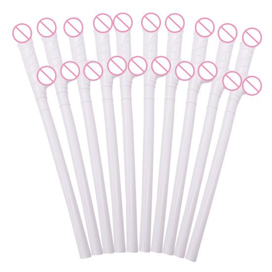 Fun Drinking Straws for Bachelorette Parties 18cm Unique Willy Cocktail Straws Reusable Novelty Sucking Drinking Straw Hen Night Bar Supplies