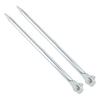 2 stk Bærbare Jordspyd Kobberbelagt Jern Gjenget Tilkobling Jordingspinne for Elektriske Gjerder Antenner Satellittretter 12x300mm
