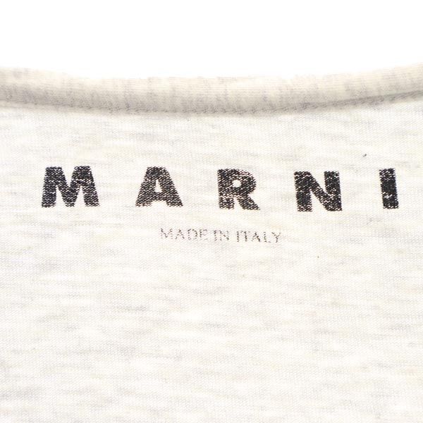 MARNI made in Italy Print Short sleeve T-shirt 42 Gray Women Used