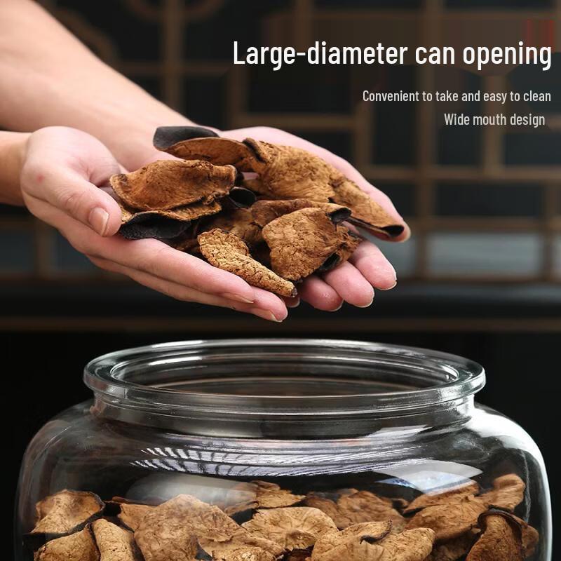 ZISIZ Glass Chenpi Storage Jar