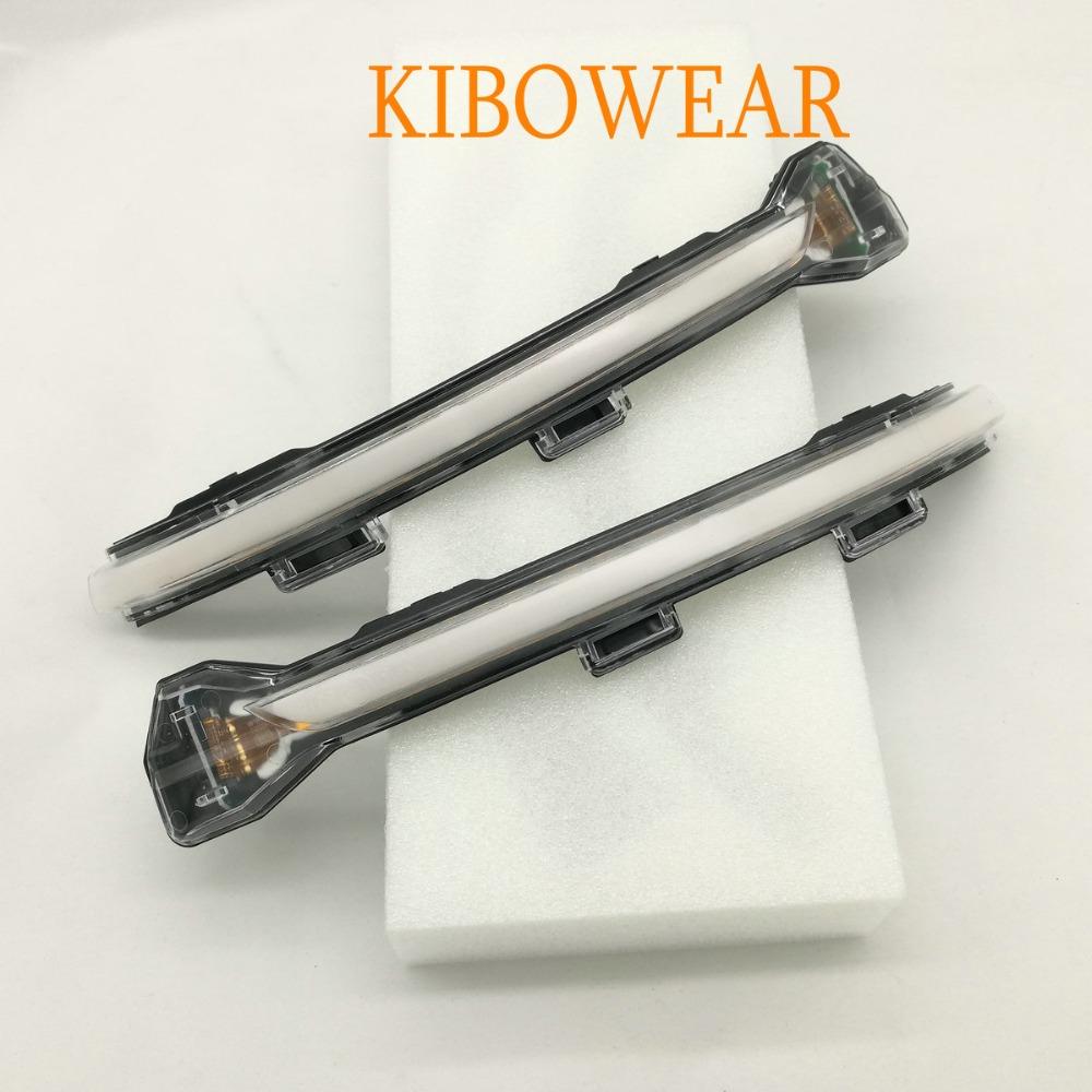 Dynamic Bright LED Turn Signal Crystal for VW Golf MK7 GTI 7 7.5 R Rline GTD  Mirror Light Water Flowing Clear