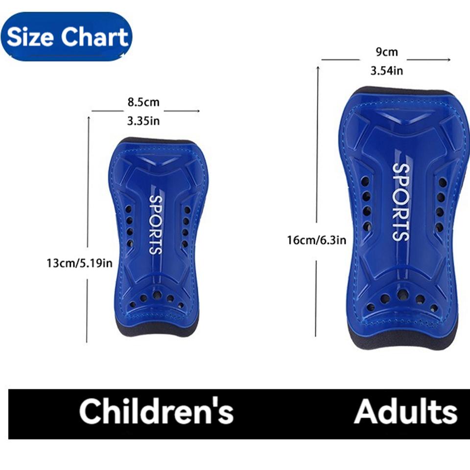 Loogdeel 1 Pair Shin Guards Youth Adults Soccer Shinguards Football Games Sports Pvc Leg Protective Board