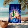 Ultra-Soft Beach Towel with Grinch Theme,Ideal for Pool - Camping, Diving - Perfect Travel Essential, Vibrant Beach Towel.