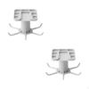 Rotating Wall Hook, NoDrill Kitchen Organizer, Multifunctional Storage Rack Gray 3