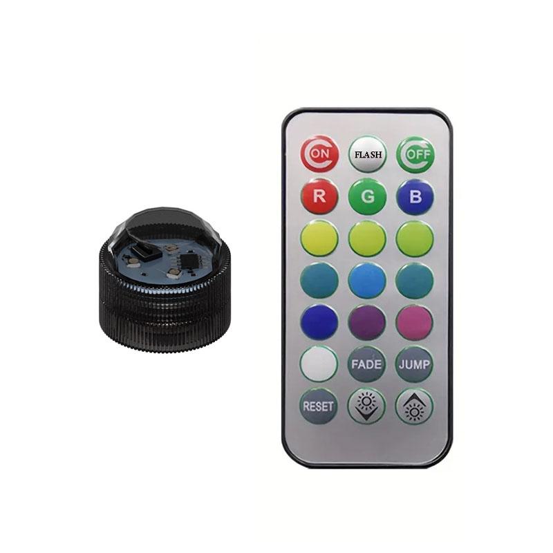 Remote Control LED Car Interior Ambient Light Wireless Adhesive Colorful Auto Roof Foot Atmosphere Lamp Decoration 13 Colors