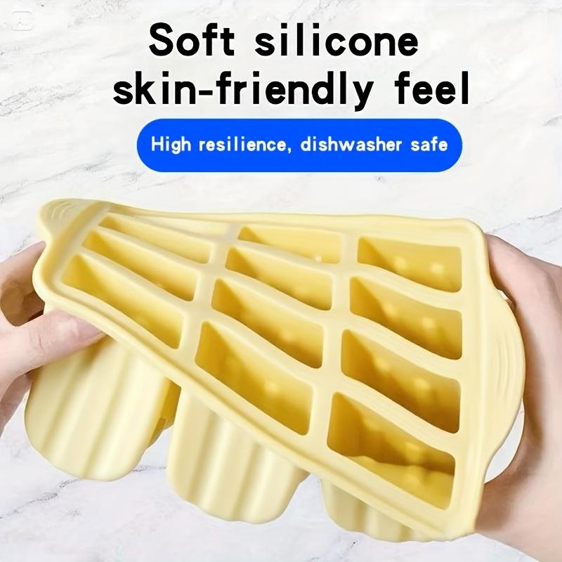 1pc Silicone Ice Pop Maker Mold with Non-Stick Easy Pull Lever , Central Lever Release System , Heavy Duty Silicone Freezer Safe Ice Cream