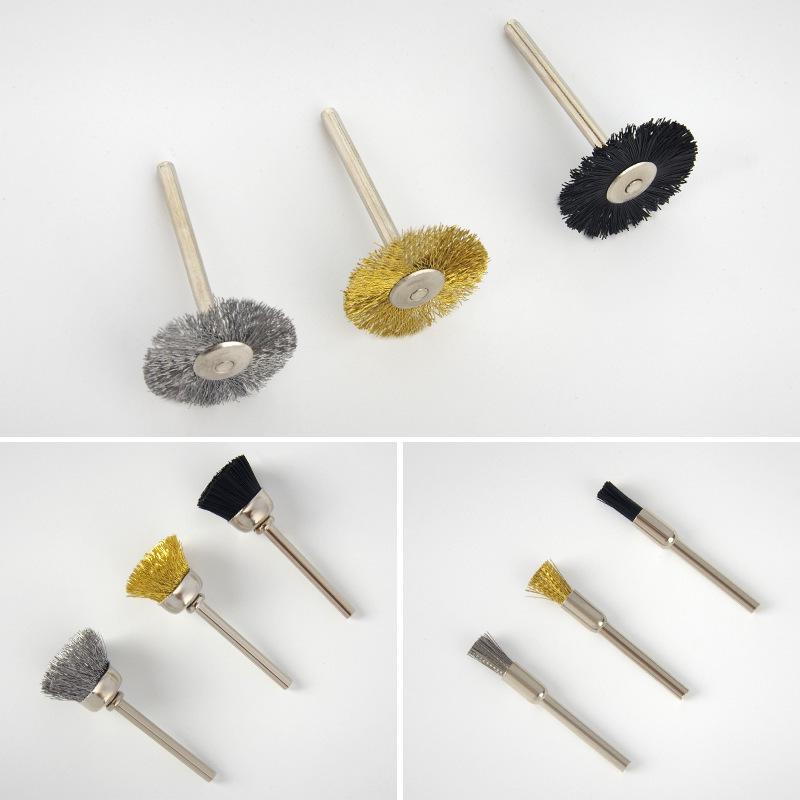 Mini Electric Grinder Brass Wire Brush for Cleaning and Polishing Jade, Emerald, and Mirrors