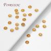 18K Gold Plated Bead End Caps For Jewelry Making,Spacer Bead Caps DIY Accessories,Round Bead Caps For Bracelets Making Findings