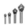 4Pcs Countersink Deburring Drill Bit High Speed Steel 4241 Chamfering Tool Oblique Hole