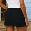 Cute Women's Chiffon Skirt Casual Summer Beach Drawstring Skirt-Pants