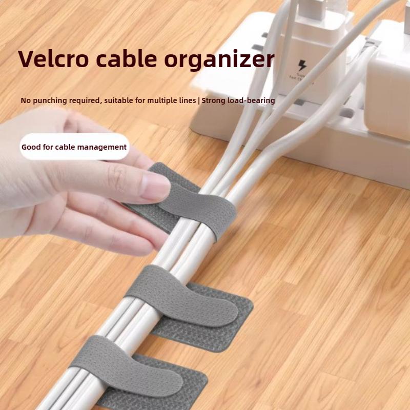 Organizer Magic Tape with Adhesive -Wire Management Strips for Charging Cables and Data Cable Organization for Office Essentials