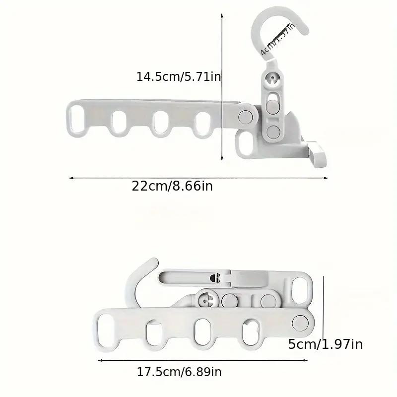 Folding Hanger Rack Heavy Duty Clothes Hangser Clothes Storage Organizer For Travel Dorm  Essential Drying Tool For Clothes