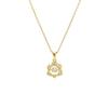 Rose Gold Flexible Six-Pointed Star Collarbone Necklace Titanium Steel Pendant Women Jewelry