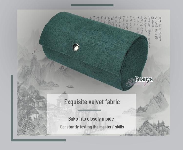 Guanya Portable Women's Jewelry Box - Simple, Ancient Style for Earrings and Rings