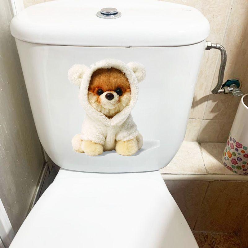 Animal Wall Sticker Bathroom Toilet Decor Living Room Cabinet Refrigerator Home Decoration Water-proof Decal