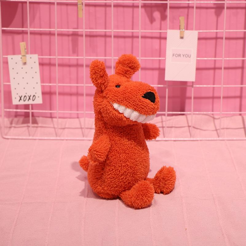 The same smiling big tooth doll, creative plush toy with hand gift, grab machine doll, throw cloth doll