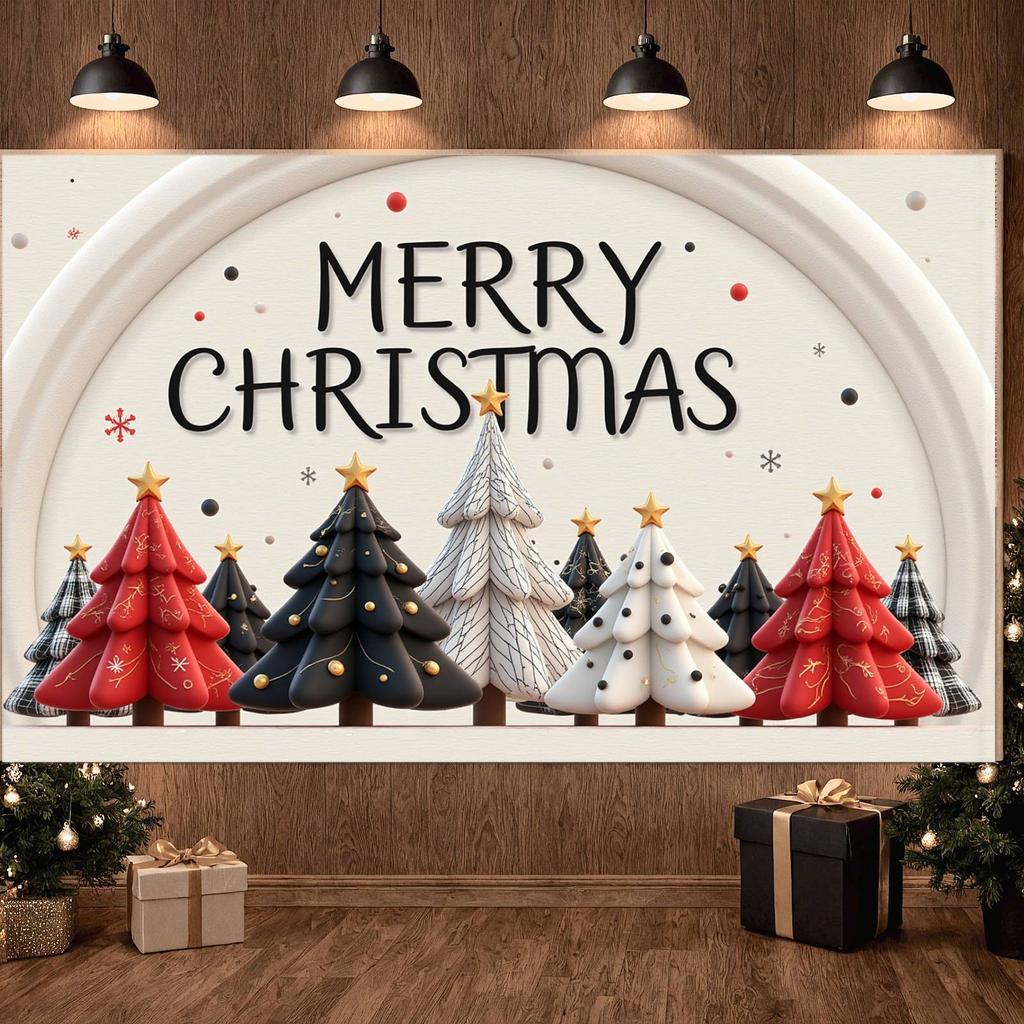 Christmas Festival Decoration Lightweight Material Christmas Banner Christmas Party Banner For Church Decoration Festival