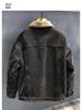 Men's Retro Winter Denim Jacket with Lambswool Lining - Trendy, Handsome, and Warm Cotton Outerwear