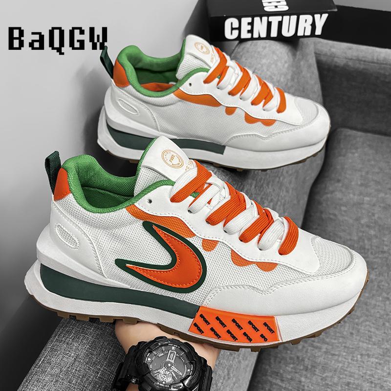 Nuevos Zapatos de Hombre de Diseño Color Block Transpirables para Correr para Hombre Vulcanizados Clásicos de Moda Masculina Suela Gruesa Zapatillas Chunky